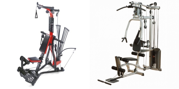 Side by side comparison of Bowflex PR3000 and Powerline P2X